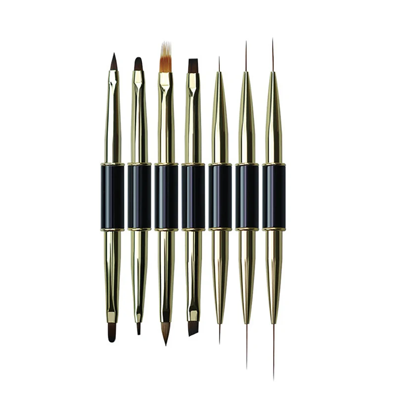 

Dual End Nail Art Stripes Lines Liner DIY Painting Brush Liquid Powder Acrylic UV GEL Extension Builder Drawing Pen