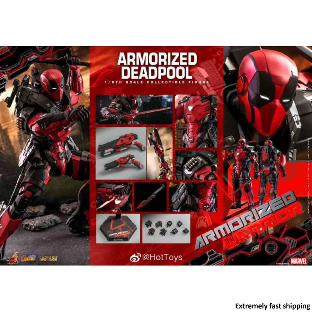 

In Stock HotToys CMS09D42 Armorized Dead Pool Collectible Action Figure Toys
