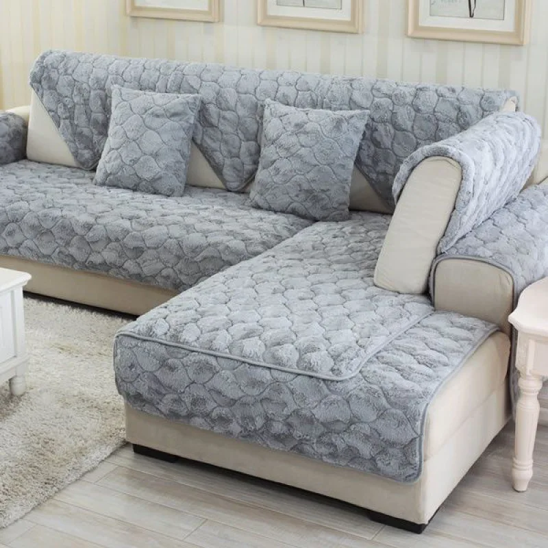 

Plush sofa cushion non-slip em9 winter thickened all-inclusive sofa cover_AN2595