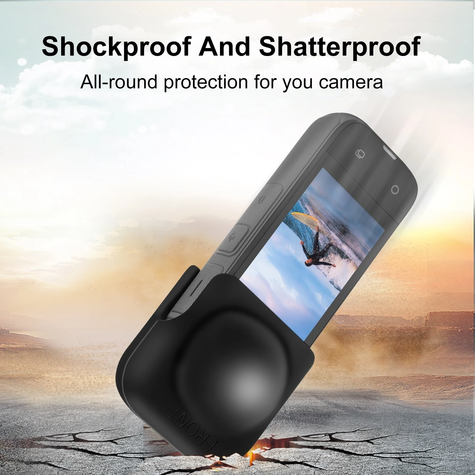 Силиконовый защитный чехол для объектива Insta360 X4 PULUZ