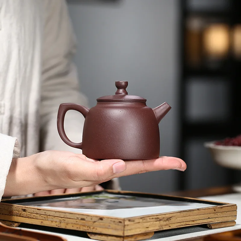 Высокое качество Исин ручной работы глиняный чайник чайный сервиз фиолетовый