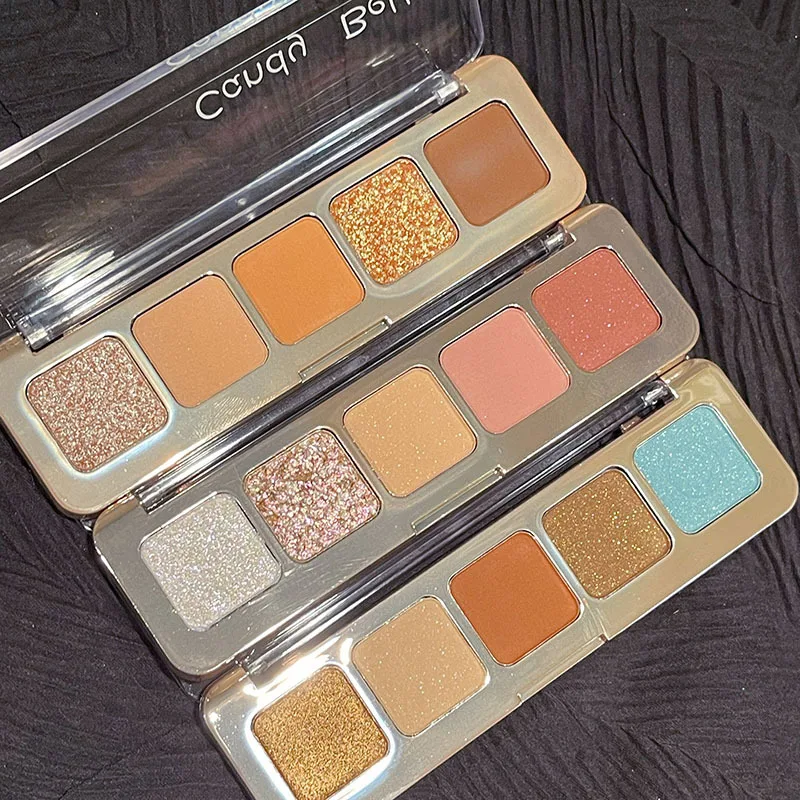 

DIKALU Traveler Five-color Eyeshadow Palette Earth Color Matte Pearl Luster