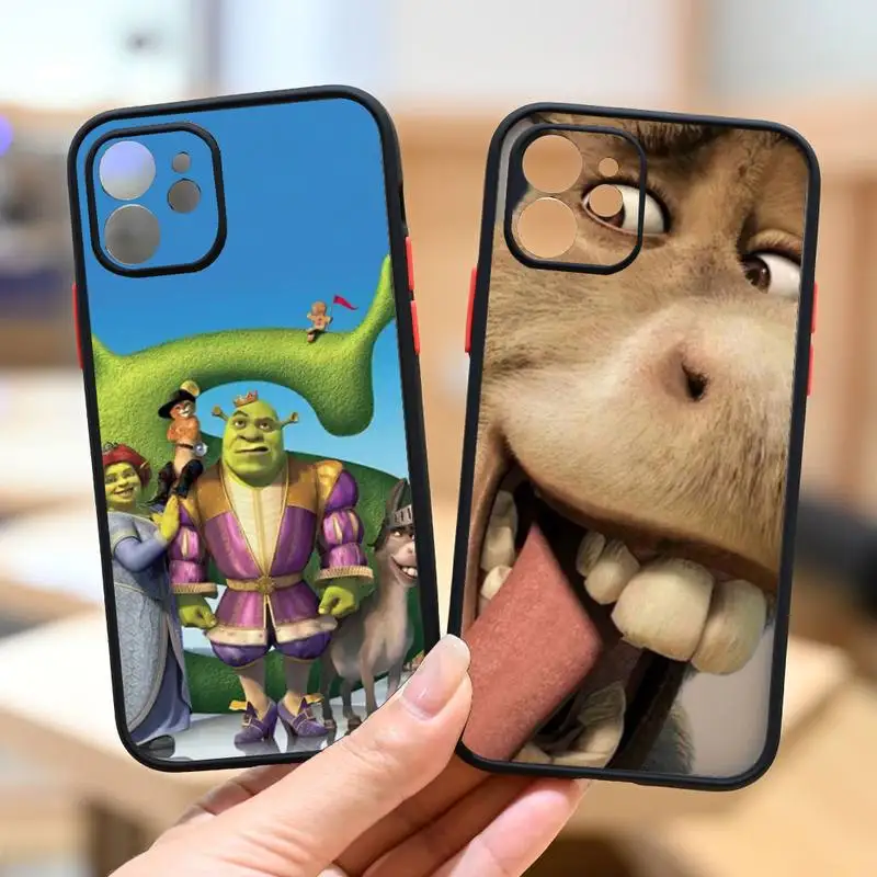 

Disney Shrek Phone Case IPhone 12 11 13 14 Pro Max X XR XS SE2020 7 8 Plus Hard Shockproof Cover Case
