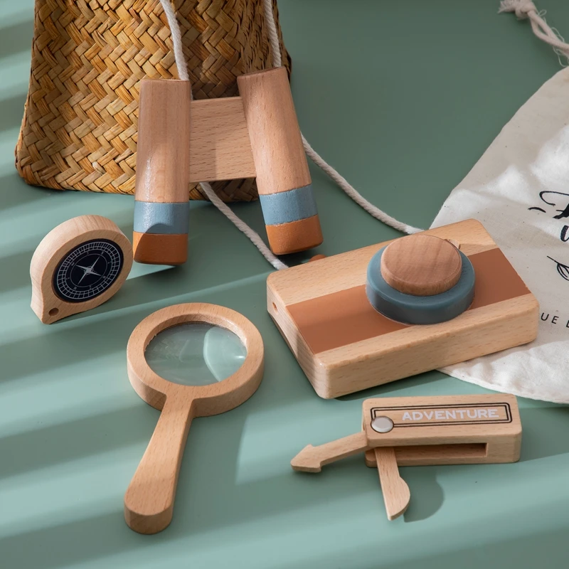 Приключения Монтессори набор деревянных строительных игрушек детские игрушки