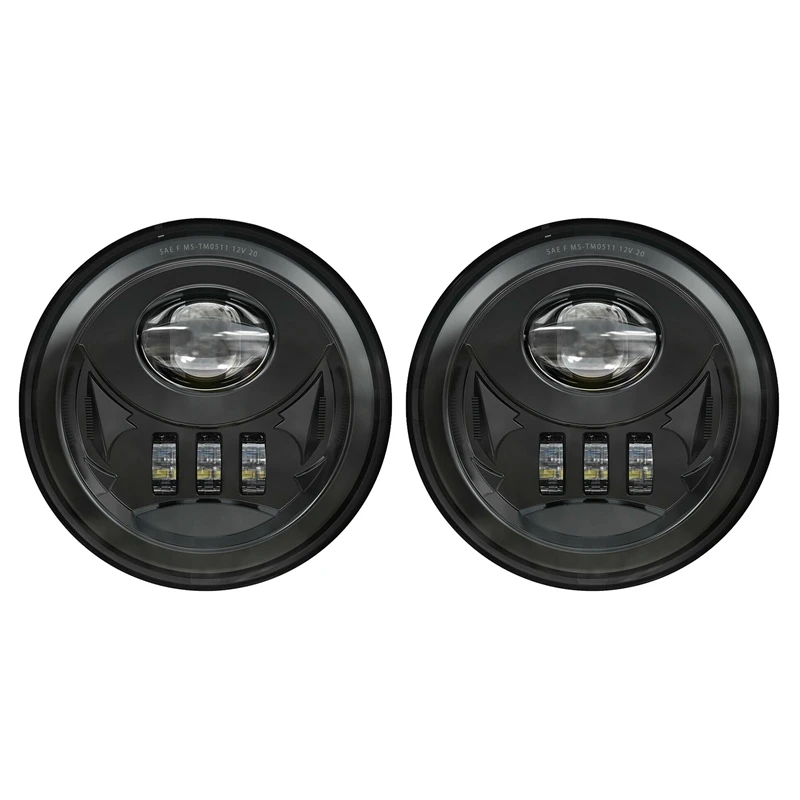 

2X for Tacoma 05-11 Round LED Fog Lights Bumper Front Lamp Driving Assembly Car Lights