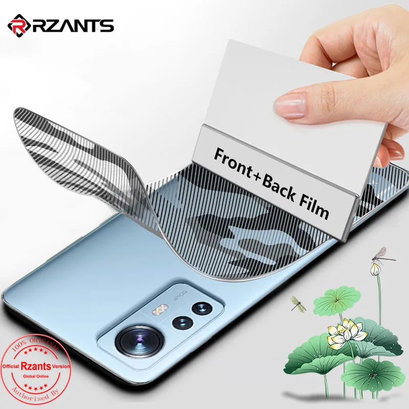 

Rzants Front Back Film For Xiaomi 12 12 Pro Screen Protector Full Cover Camouflage Soft Hydrogel Film