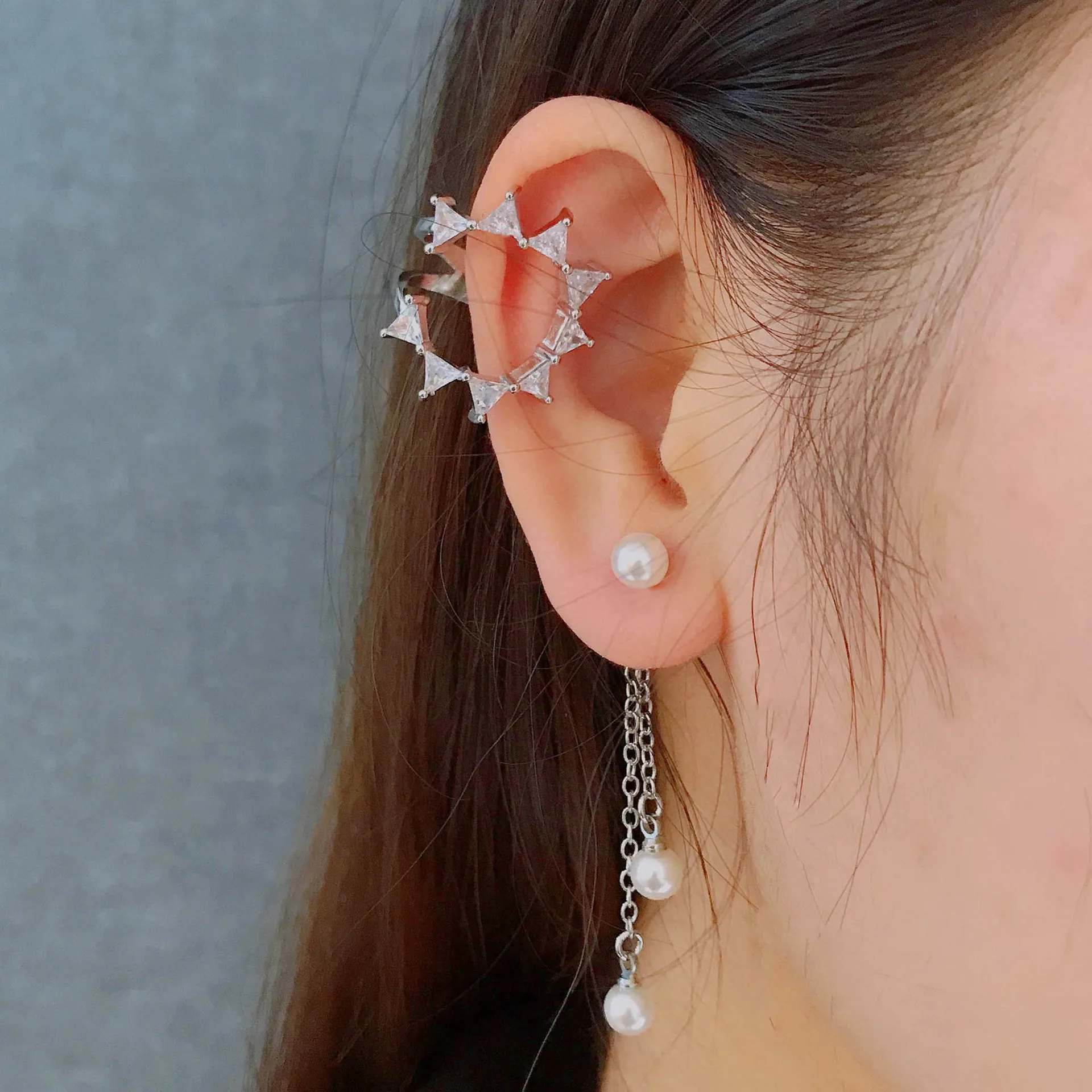 

100% 925 Sterling Silver Natural Pearl Gemstone Drop Earrings Aros Mujer Oreja Freshwater Pearl Orecchini Silver 925 Jewelry