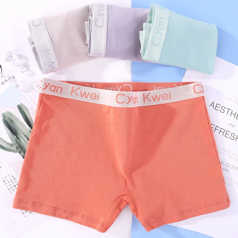 3 Pieces/Set Panties Women Boyshort Cotton Big Size Female Boxer Underwear Under Skirt Ladies Safety Short Pants