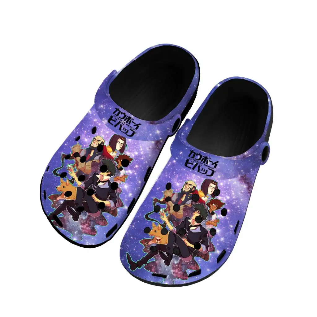

Anime Manga Cartoon Cowboy Bebop Home Clogs Custom Water Shoes Mens Womens Teenager Shoe Garden Clog Beach Hole Black Slippers