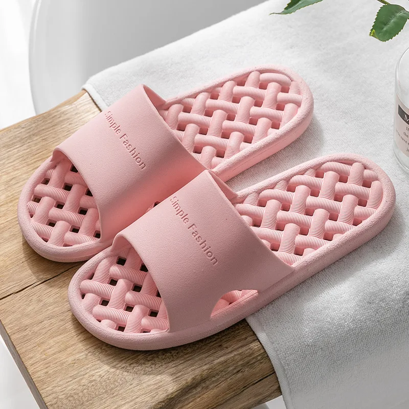 New Unisex Slippers Women Men Shoes Summer Bathroom Slipper Couple Indoor Sandals Fashion Home Slippers Non-slip Floor Flip Flop