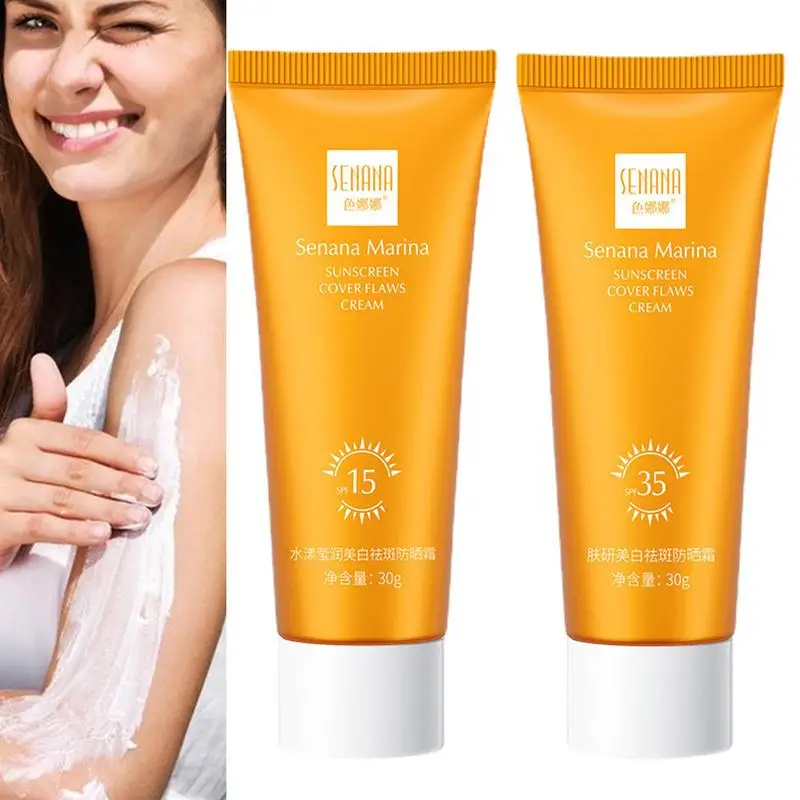 

Солнцезащитный крем для лица, увлажняющий дневной солнцезащитный крем для жирной кожи SPF35, подходит для сухой и чувствительной кожи
