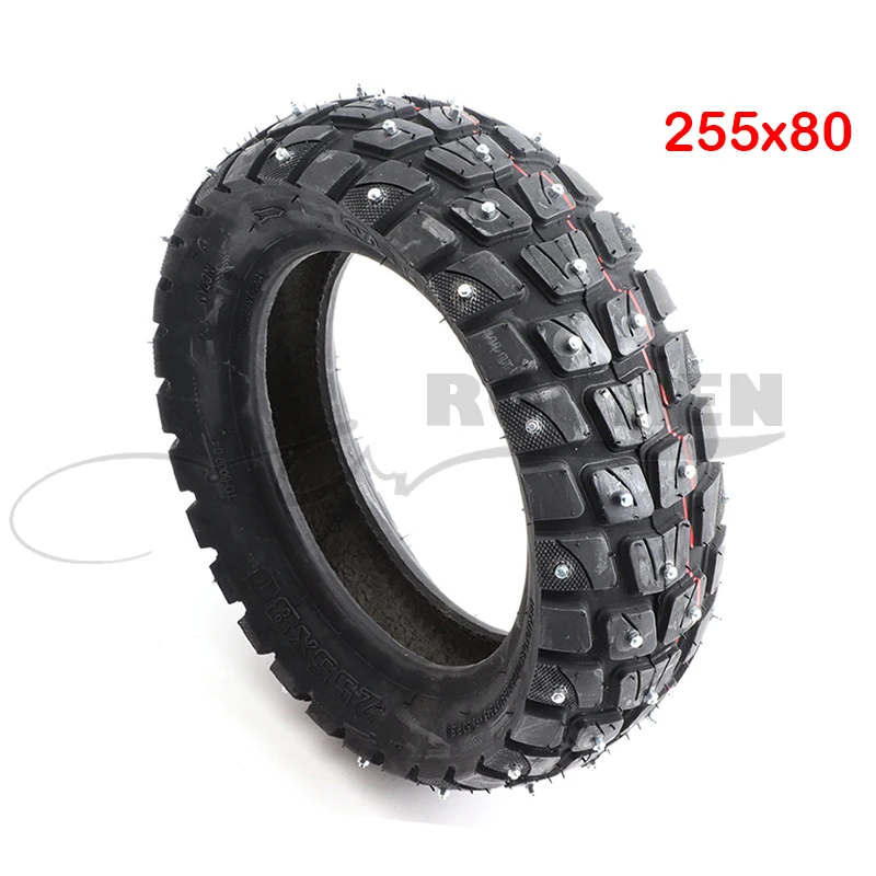 

10 Inch Cross Country Anti Skid Pedal Roller Tire Winter Snow Outer 255x80 for Speedual Grace Zero x Kugoo M4 Pro