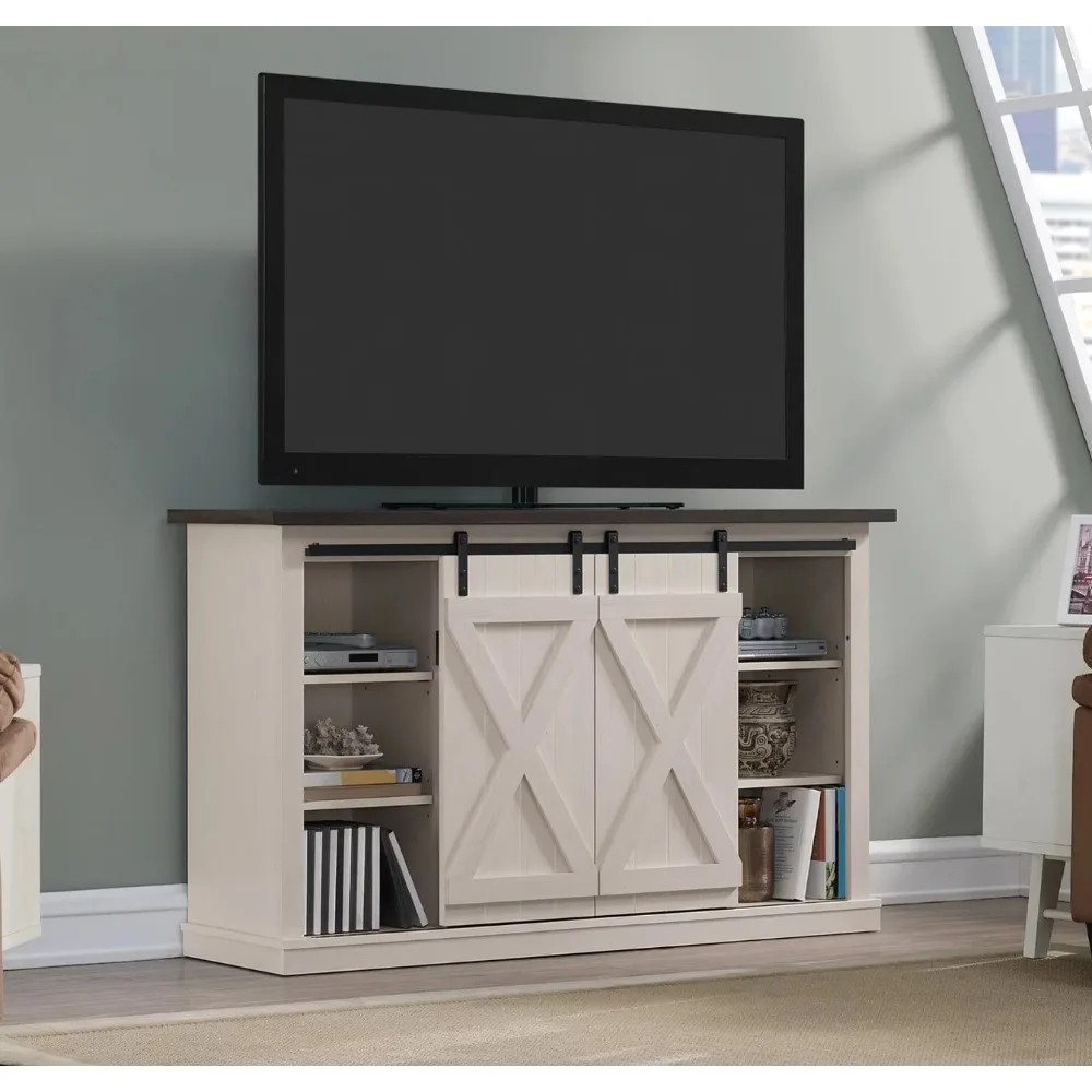 

Terryville Barn Door TV Stand for TVs up to 60", Old White