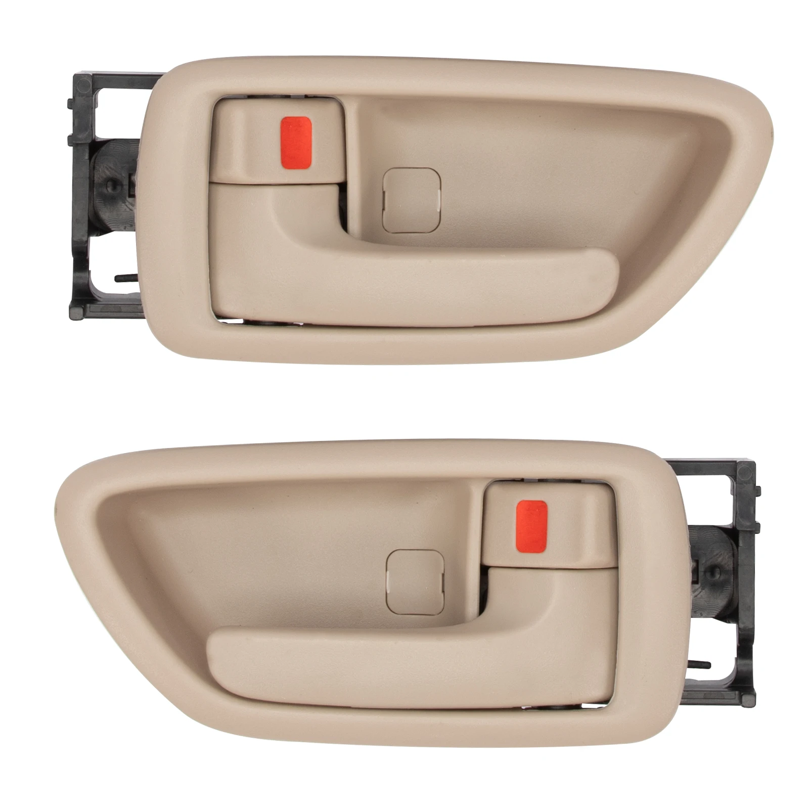 

1 Pair Car Rear Interior Door Handle Beige Plastic 81282 81247 69205AC010E1 FOR 2000-2004 TOYOTA AVALON