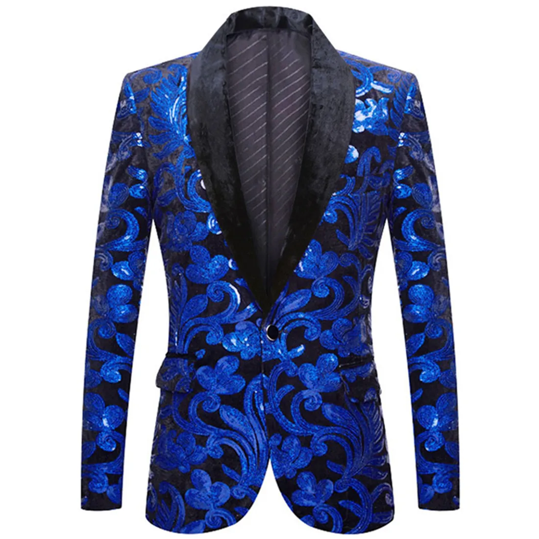 

2022 Fashion New Men's Casual Boutique Business Host Banquet Velveteen Sequined Suit Dress Blazers Jacket Coat