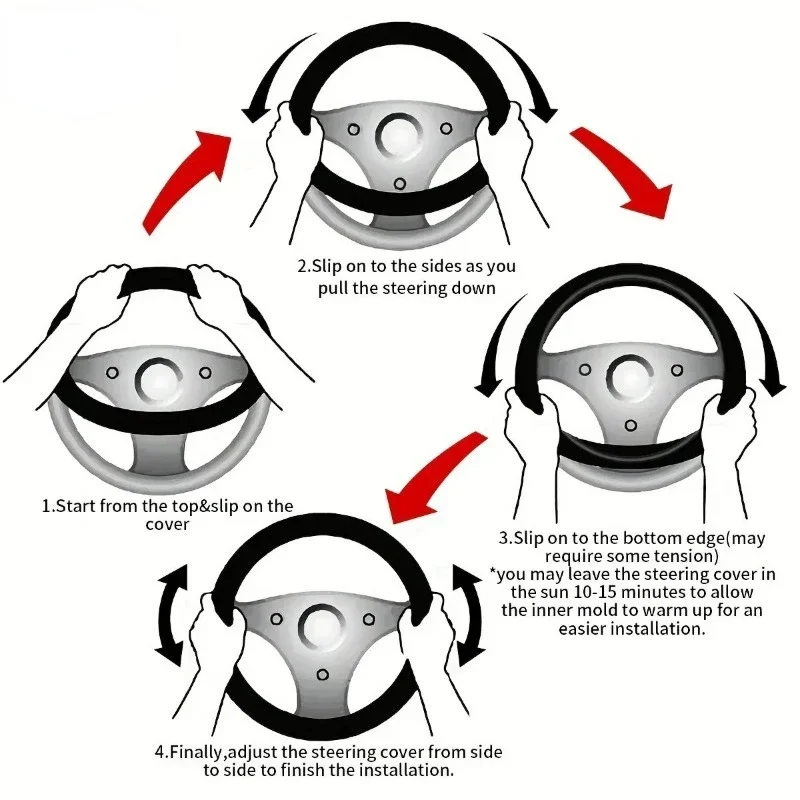 Disney Stitch 15-дюймовый чехол на руль с милым персонажем мультфильма универсальные