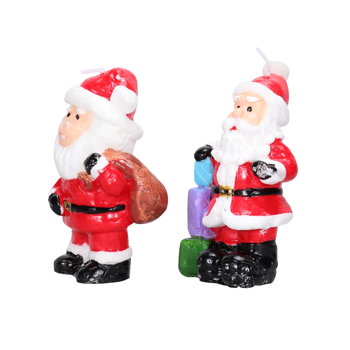 

Santa Christmas Tea Holiday Lights Clausfigurines Xmas Tabletop Dinner Decorations