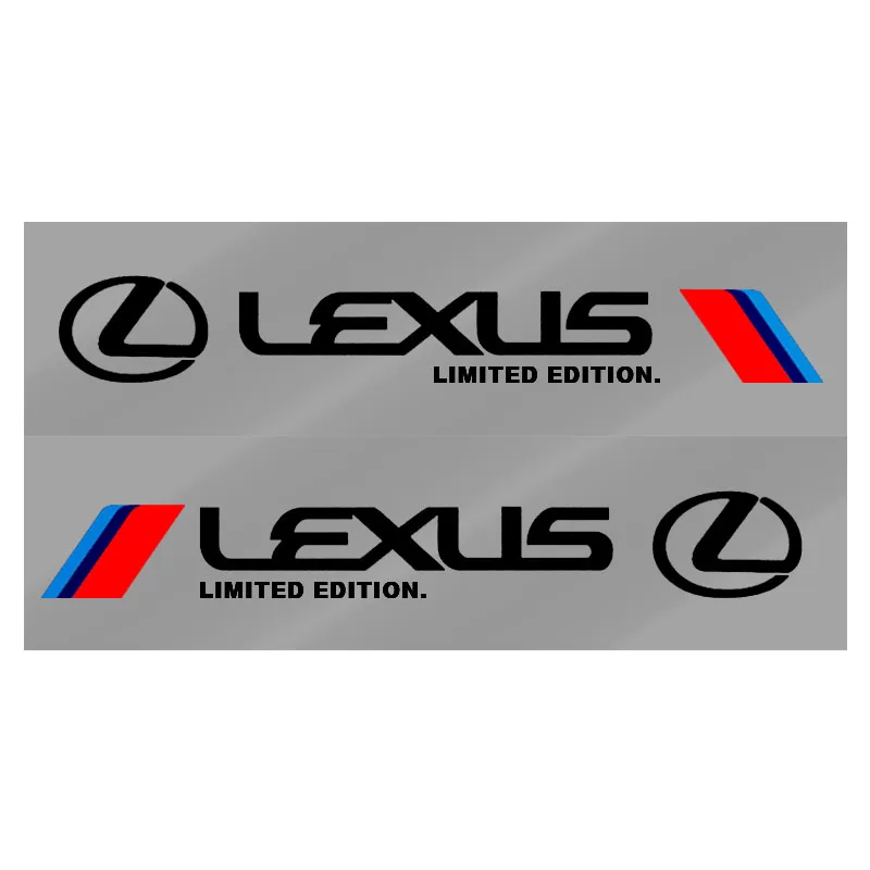 

2 шт., наклейка на боковую дверь автомобиля, наклейка, декоративная эмблема для Lexus CT200H ES250 ES300H IS250 IS200 GS300 GS460 GX470 LS400 LX470