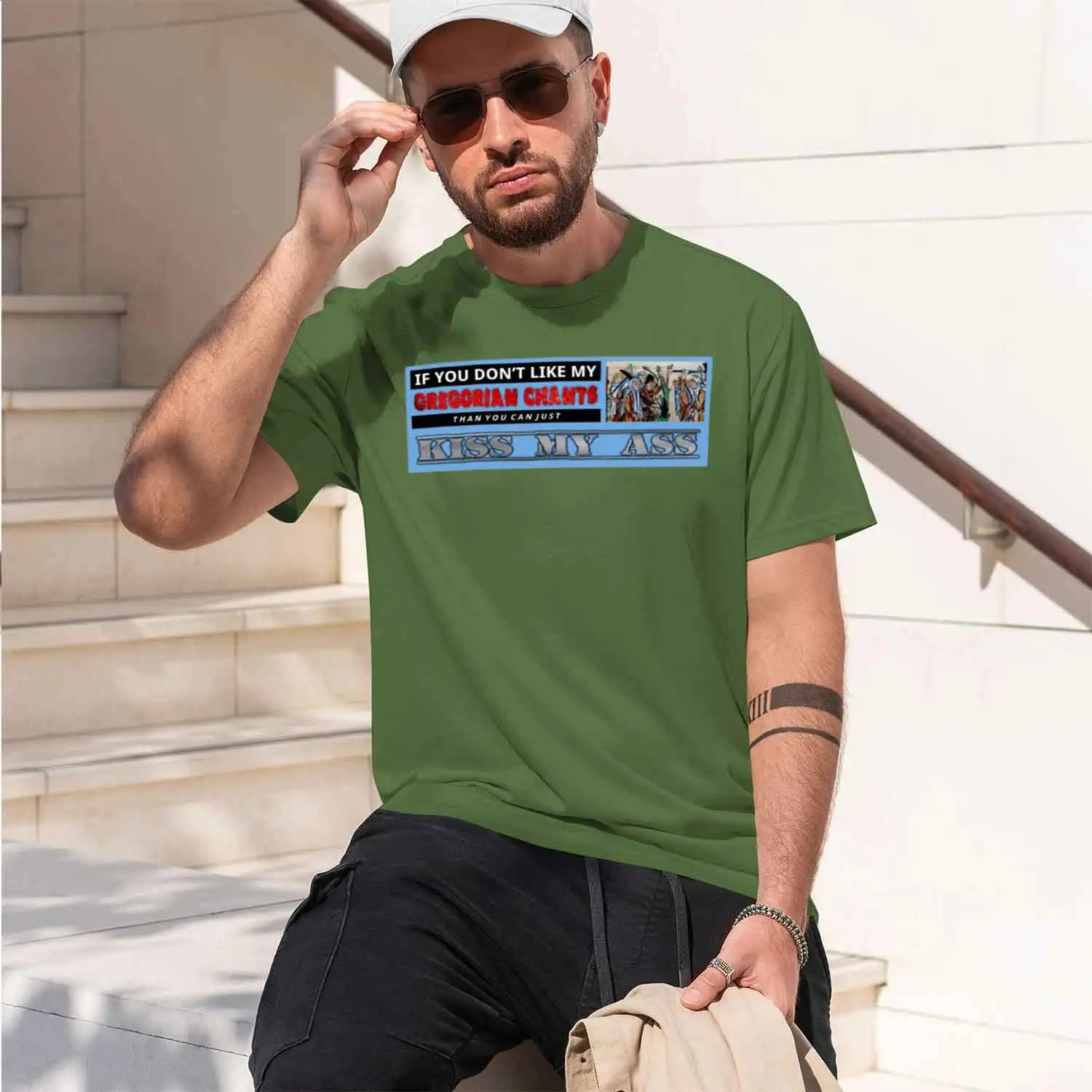 Фото Футболка Gregorian Ants per Sticker Sticker 2026, новая модель, мужская, с коротким рукавом, круглым вырезом, классическая, повседневная, в различных цветах и размерах. №5