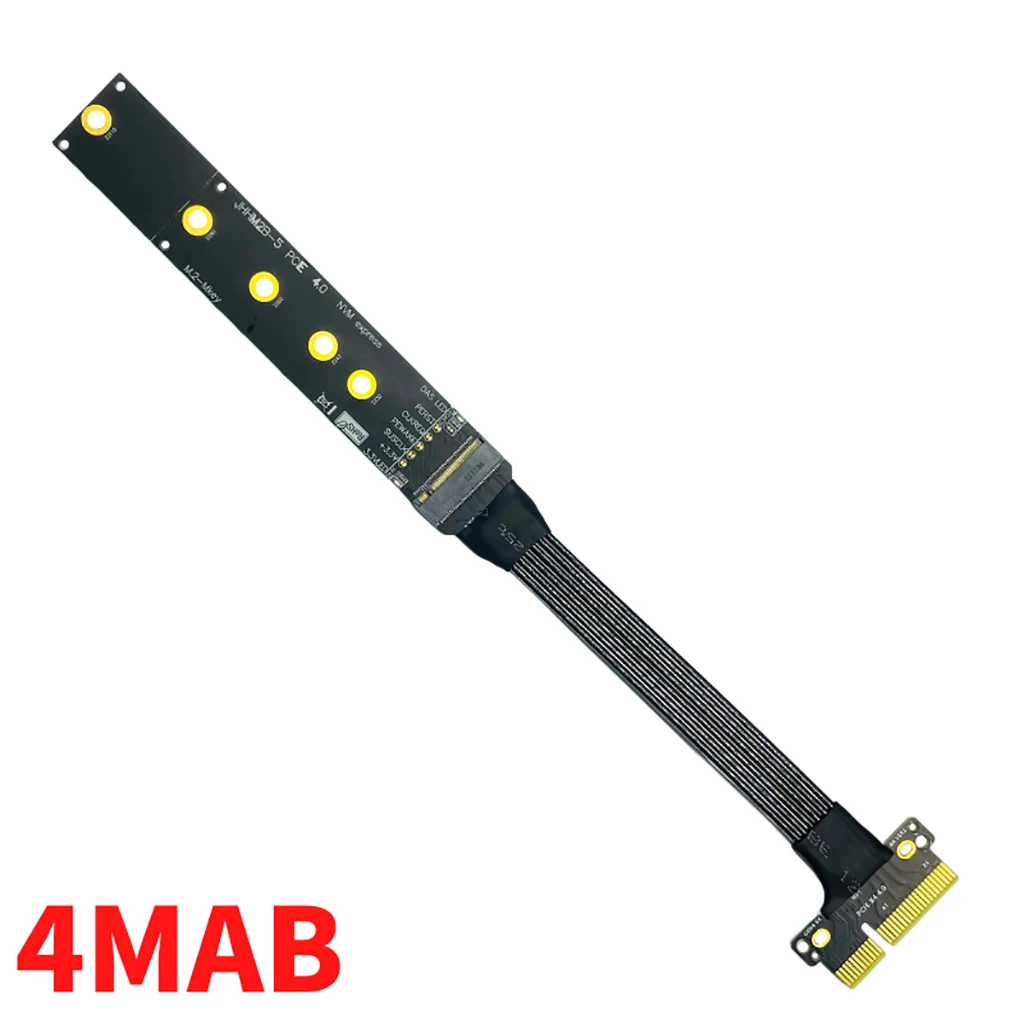 

Новый посеребренный экранированный PCI Express 4,0 X4 на M.2 для NVMe SSD 4,0 адаптер PCIE 4X NVME 22110 Высокоскоростной Переходник GEN4