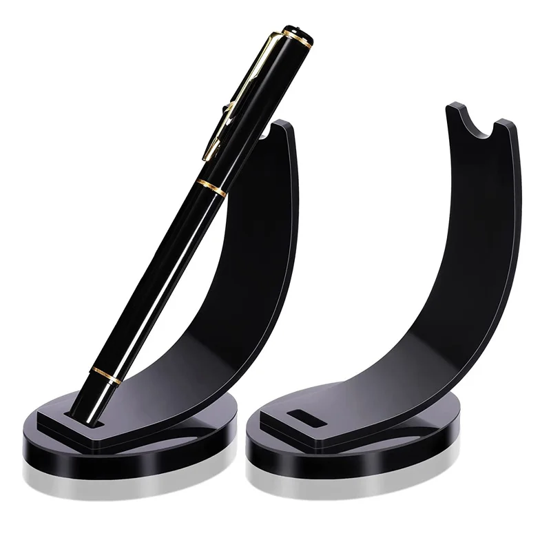 

50Pcs Acrylic Pen Holder Pen Display Stand Pencil Display Holder Fountain Pen Ballpoint Pen Display Rack for Home School Office