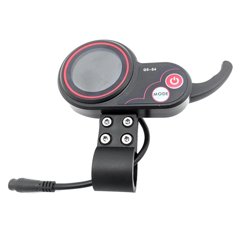 QS-S4 48V-60V Thumb Throttle LCD Display Meter For Zero 8 9 10 /10X Electric Scooter 6PIN With Dual Drive Controller