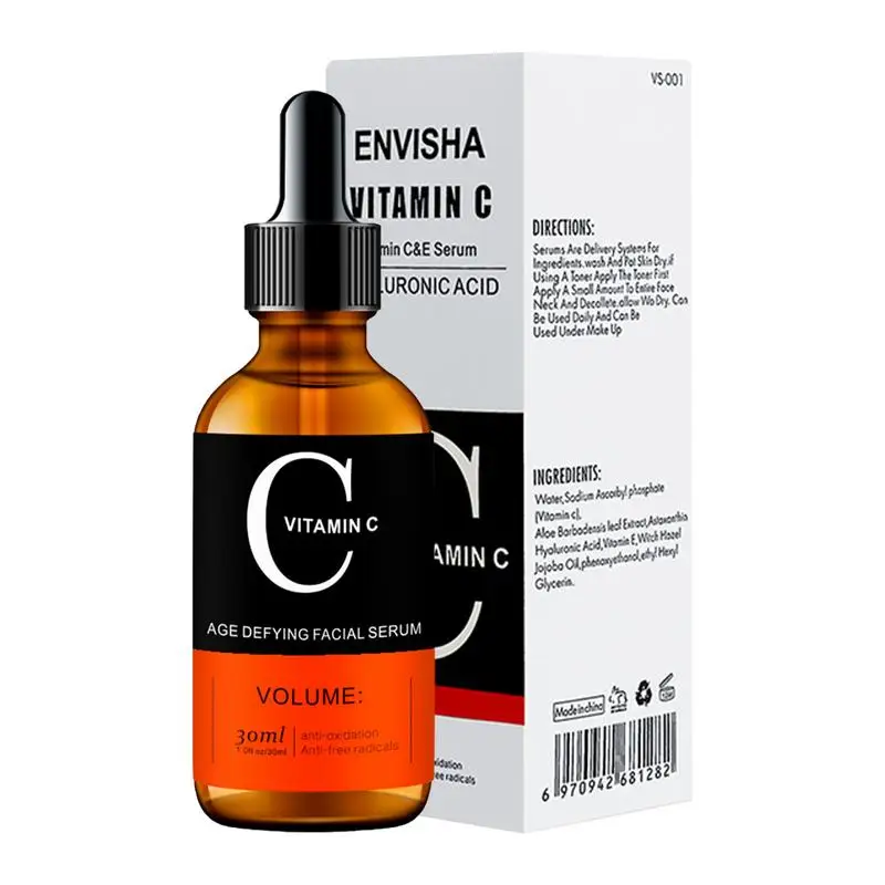 

30 Ml Vitamin C Serum For Face Hyaluronic Acid Serum Vitamin C With Anti-Aging And Crease Ingredients Revitalizing Facial Serum