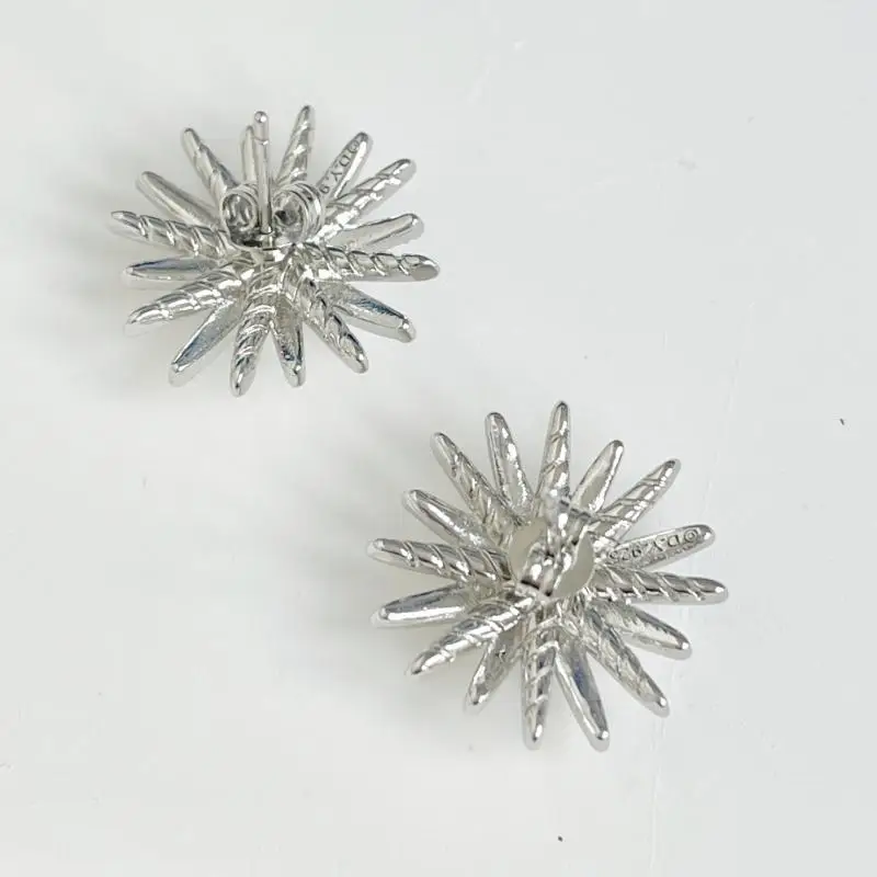 

925 sterling silverBrand Post Star Cable Wire Vintage Earring Fashion Jewelry Designer Inspired The four corners Star