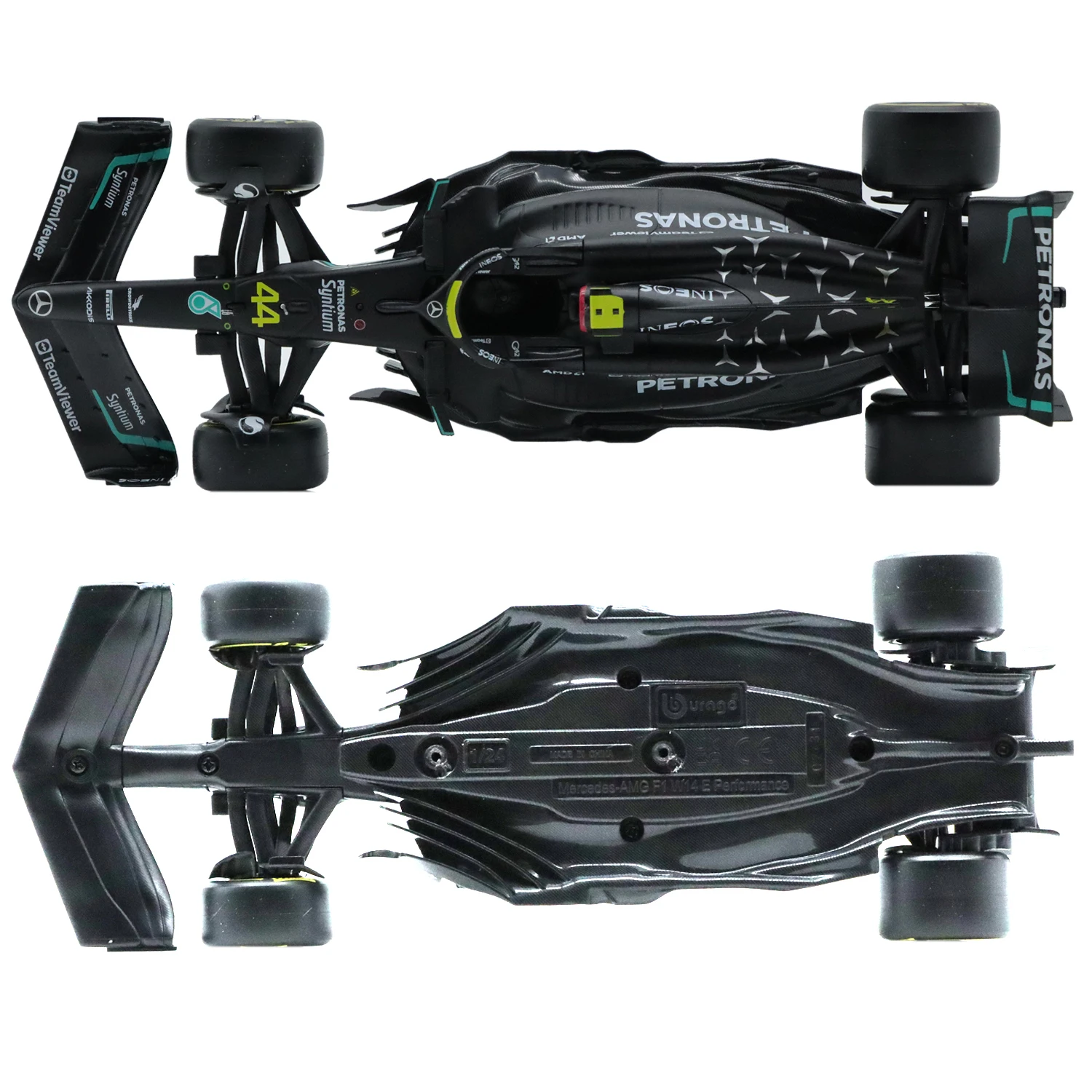 Bburago 2023 Mercede AMG W14 гоночный водитель кукла Гамильтон масштаб 1/24 литая модель