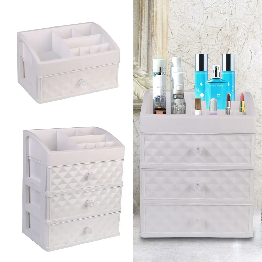 

Drawer Home Organizer Woman Beauty Skin Care Jewelry Nail Polish Container Desktop Cosmetic Case Makeup Storage Box Durable