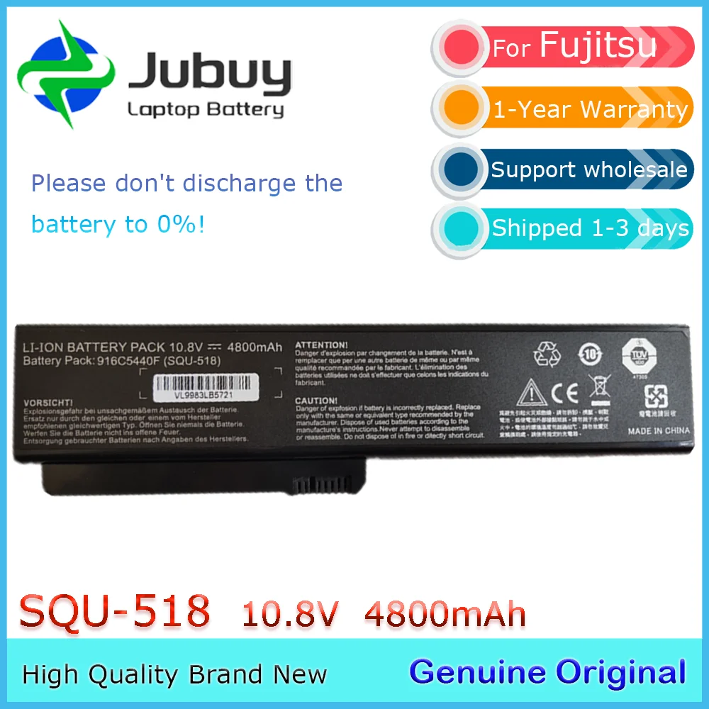 SQU-518 10 8 В 4800 мАч оригинальный аккумулятор для ноутбука Fujitsu siemens Amilo Pro 564E1GB V3205 SI1520