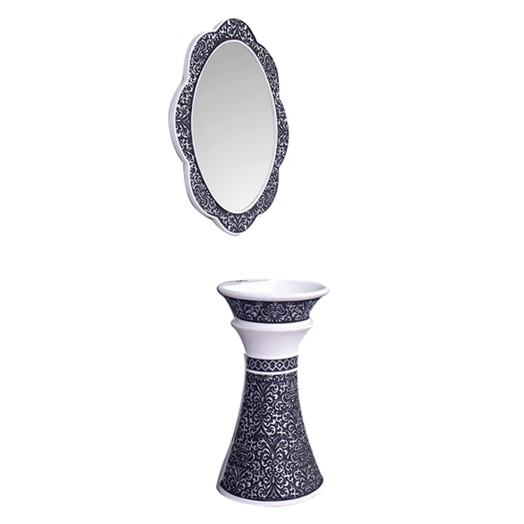 

Washbasins Bathroom Cabinet Acrylic Solid Surface Pedestal Bathroom Sinks