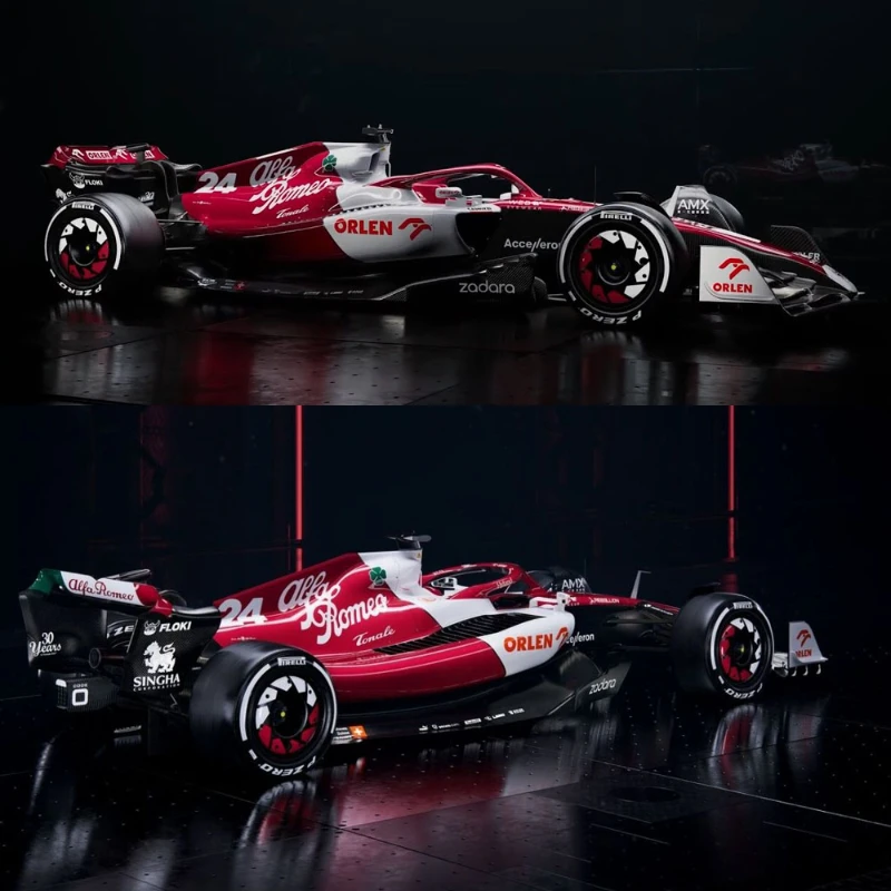 

Bburago 1:43 2022 Alfa Romeo F1 Team ORLEN C42 #24 Zhou Guanyu #77 Valtteri Bottas Коллекционная модель автомобиля, коллекционные игрушки в подарок
