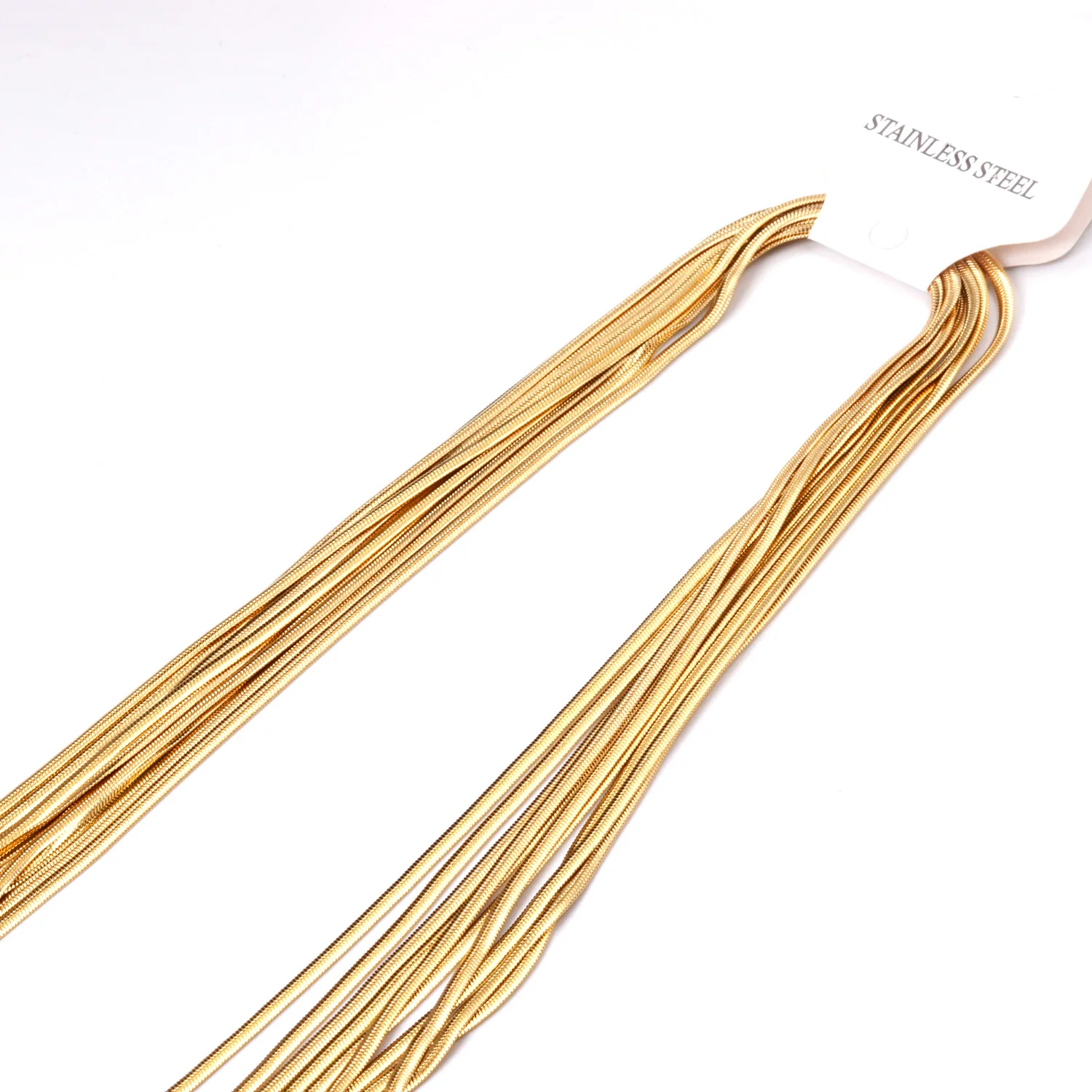 LUXUKISSKIDS 2 Мм Плоская Цепочка В Виде Змеи Ожерелье Из Нержавеющей Стали 316L Модные