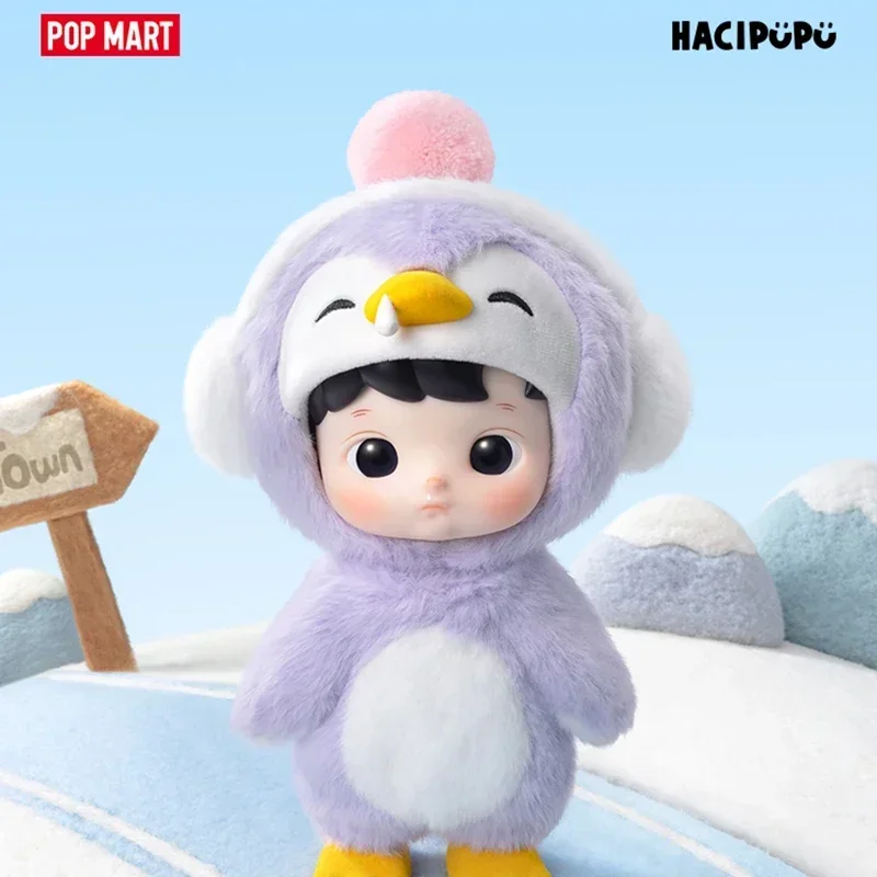 Фото POP MART HACIPUPU Penguin 1/8 BJD Series Blind Box Toys Kawaii Anime Action Figure Desktop Decoration Surprise Mystery Box №4