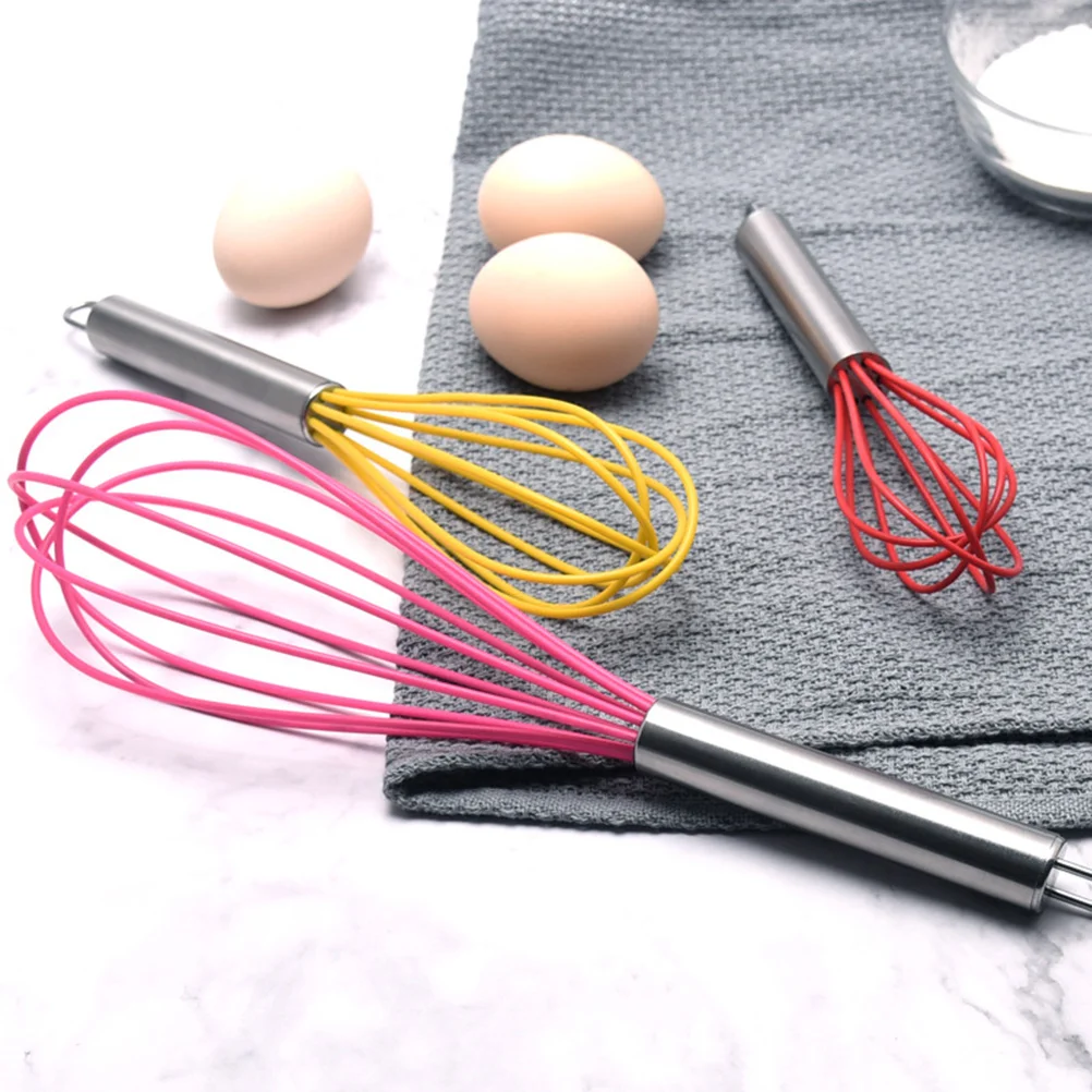 

3PCS Hand Egg Whisk Butter Whisk Wire Ballon Wisk Egg Kitchen Hand Mixer Egg Blender