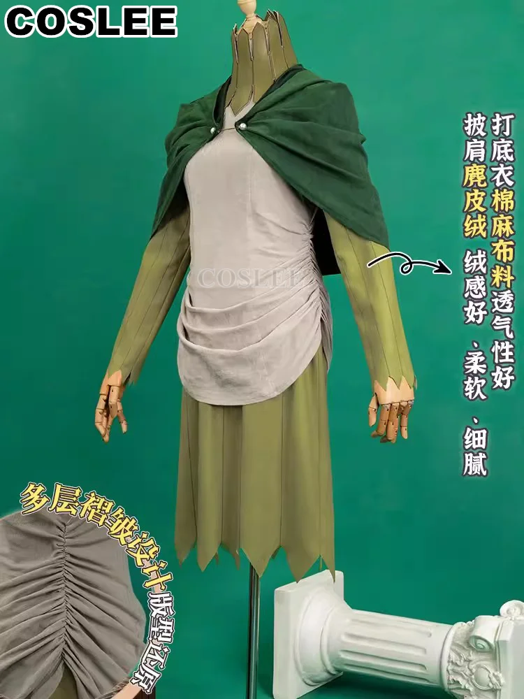 COSLEE Mithrun Косплей Костюм Аниме вкусные в подземелье капитан Вечеринка накидка