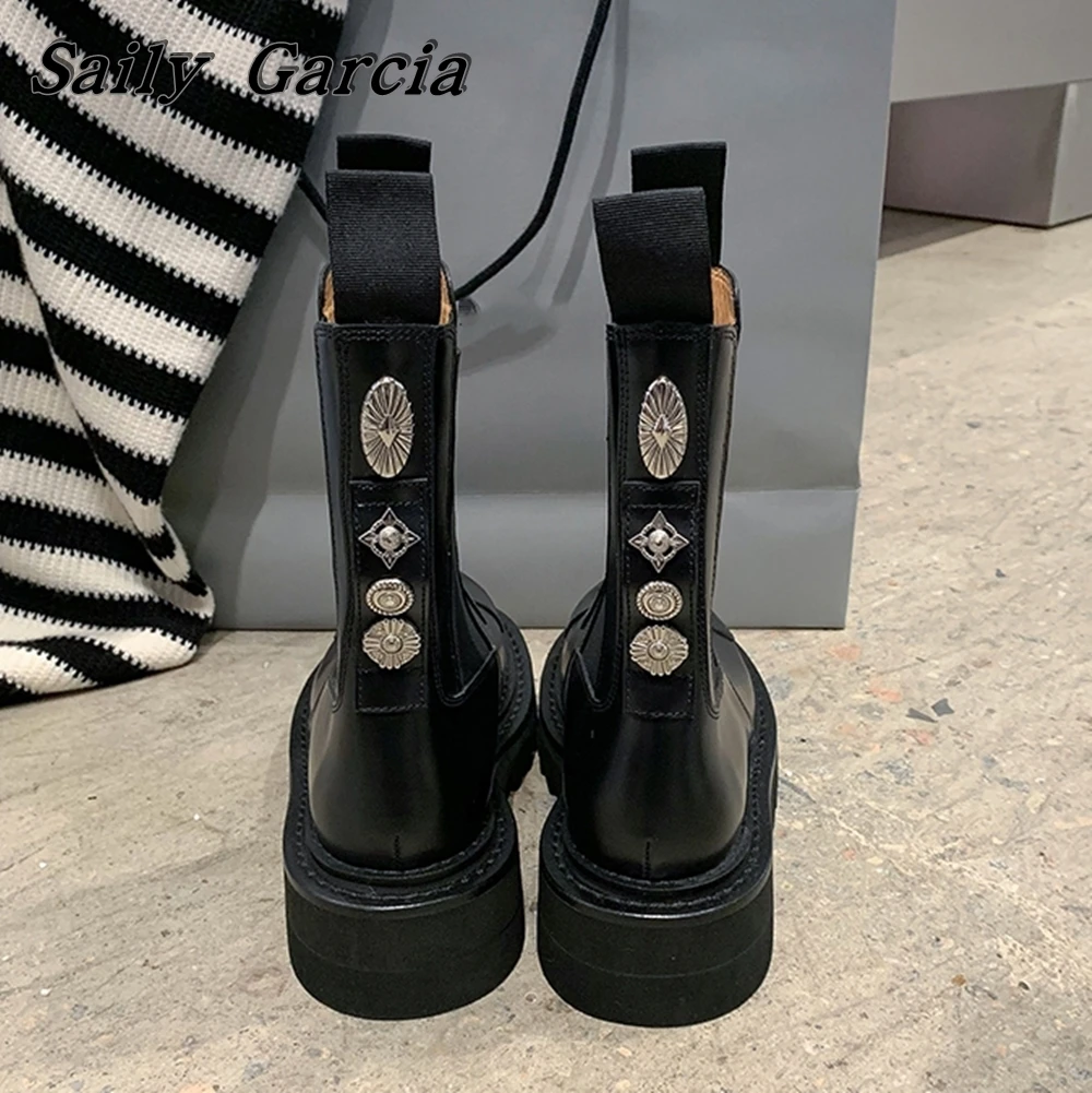 Ботильоны женские из натуральной кожи