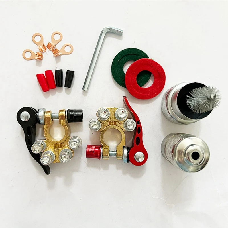 2 Клеммы для аккумулятора 12-вольтовый 4-ходовой Полюсный Зажим автомобильного