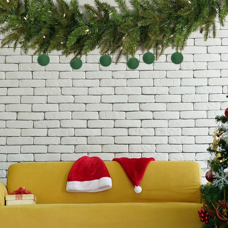 Рождественские украшения набор шаров флокированные шары для рождественской