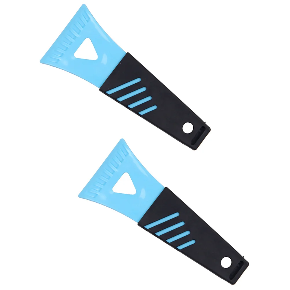 

2 Pcs Mini Plastic Spatula Cleaning Tools Car Accessory Scraper Snow Removal Pvc Ice Scrapper Car Frost Removal