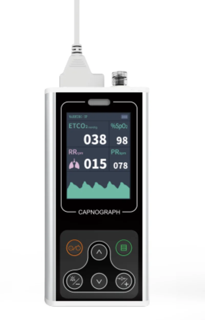 Contec Veterinary Use CA10SVET Sidestream Capnograph VET EtCO2 RESP SpO2 PR CO2 Сигнализация пациента Собака Кошки