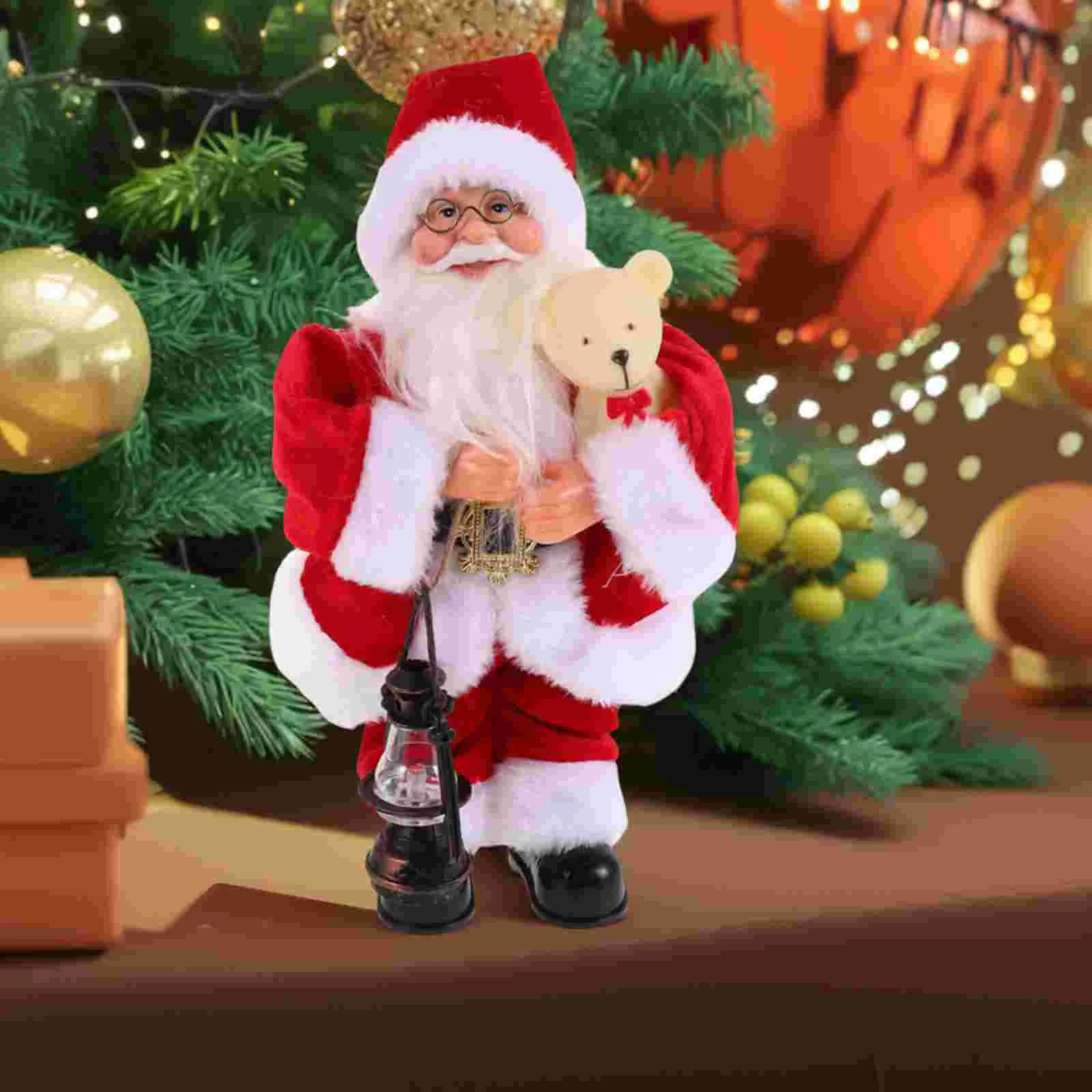 Игрушка Санта-Клауса Рождественская фигурка Тверкинг Плюшевая электрическая