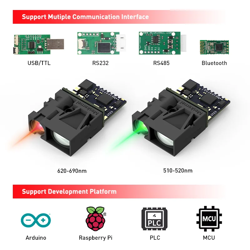 Фото Лазерный датчик расстояния LDL-T 510-550 нм, зеленый лазер, I2C, 30 Гц, Arduino, самый маленький лазерный модуль, 20 м, TTL, лидар, лазерный дальномер №3