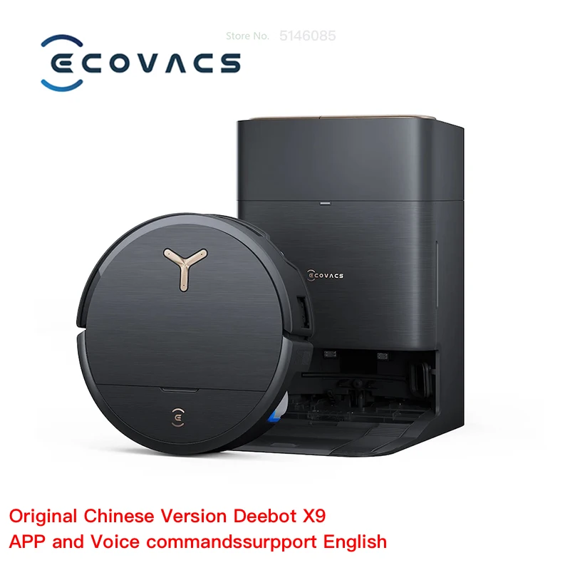 

Робот-пылесос Ecovacs Deebot X9, 50 Вт, беспроводной, влажная уборка, пылесборник