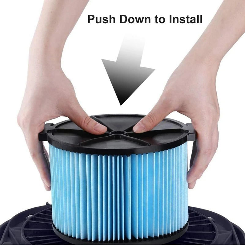 4 упаковки VF3500 3-слойный плиссированный бумажный фильтр с мелкой пылью для RIDGID от 3