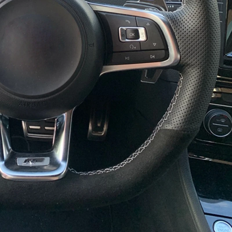 Оплетка на руль автомобиля замшевые аксессуары для автомобильного интерьера