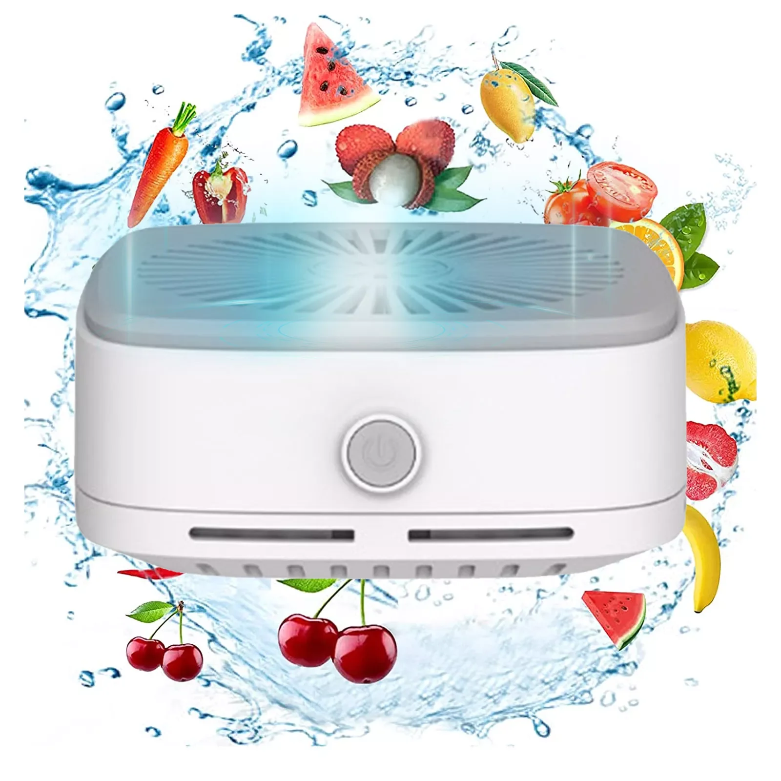 

NEW2023 Rechargeable Fruit Vegetable Cleaning Machine Portable Wireless Food Purifier for Cleaning Fruits Vegetables Rice Meat