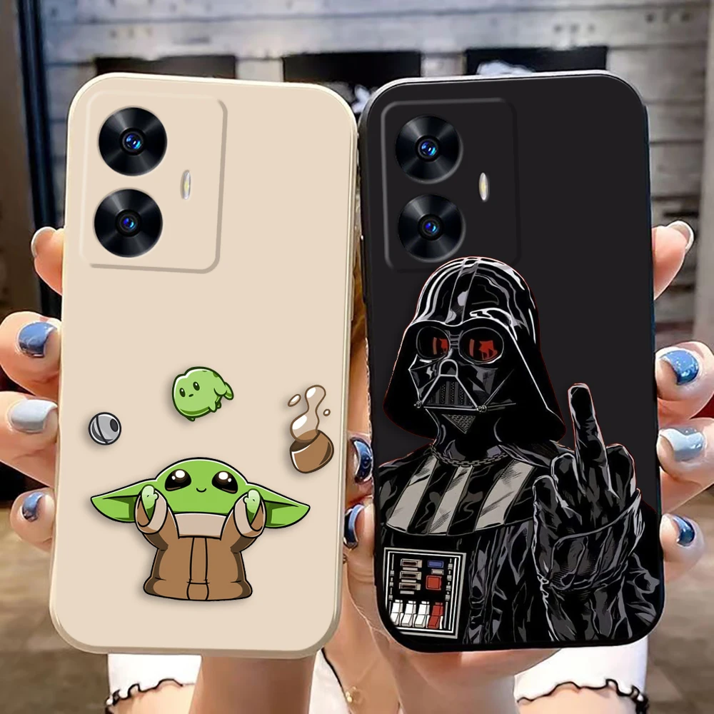 Чехол для телефона Disney S-Star W-Wars Y-Yoda Realme C65 C63 C53 C35 C55 C33 C30 C21Y C20 C12 C11 GT 2 XT NARAO 20 30 50 Funda