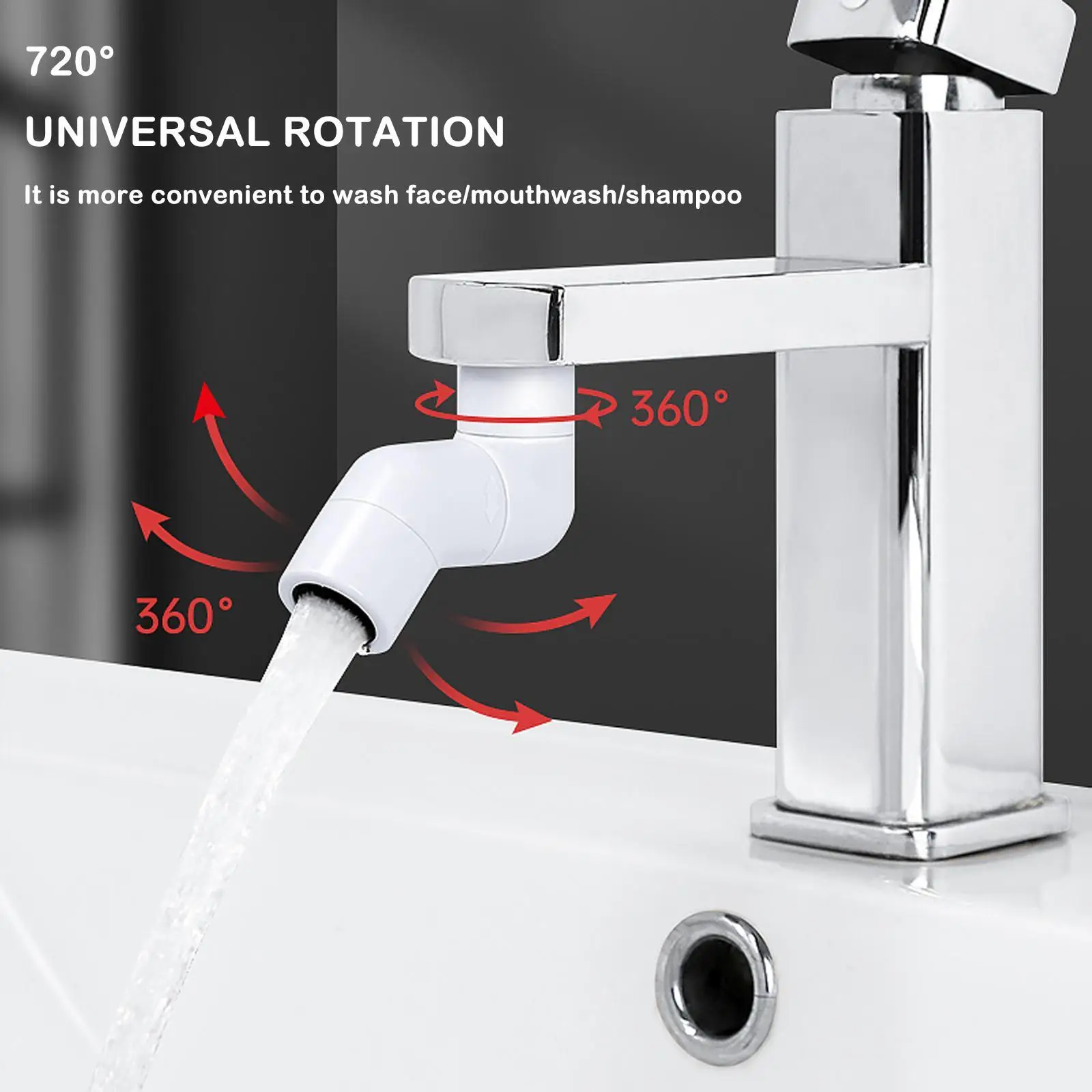 

Water Tap Nozzle Extender Adapter Rotatable Anti-splash Mixer Aerator For Kitchen Bathroom Sink Water Filter Faucet Attachment